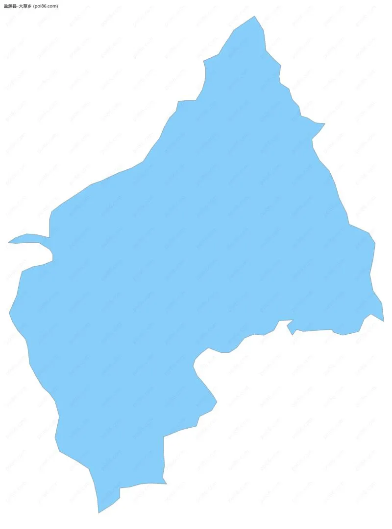 大草乡边界地图