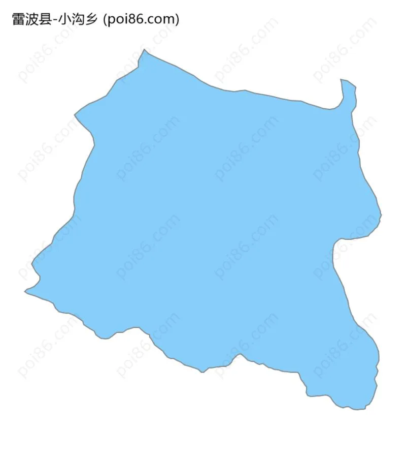 小沟乡边界地图