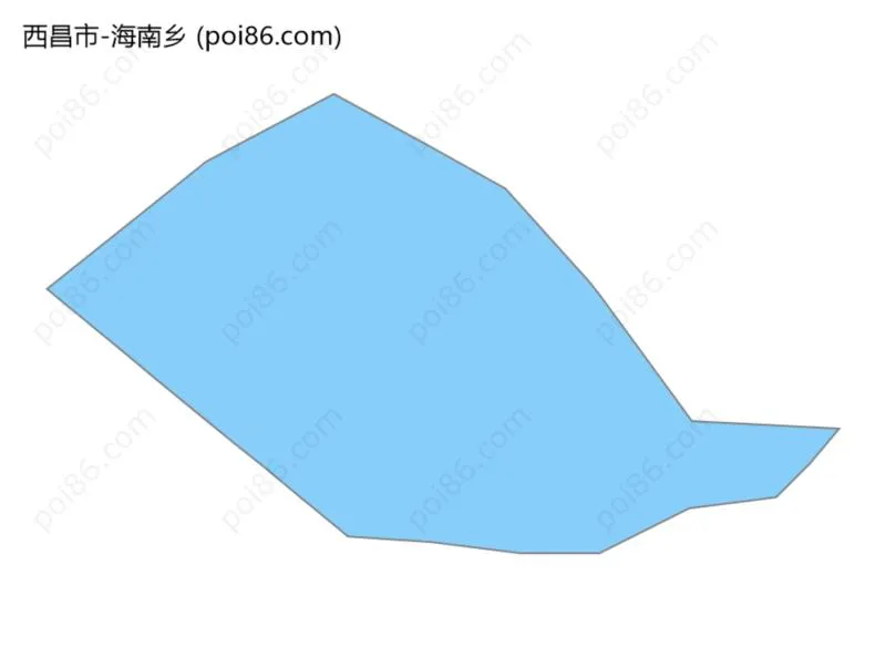 海南乡边界地图