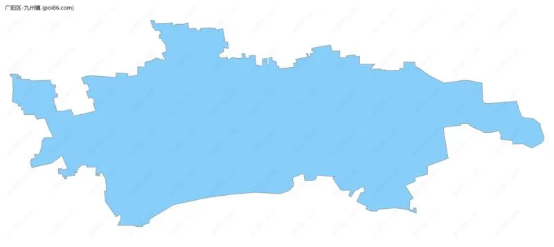 九州镇边界地图