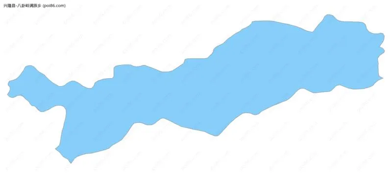 八卦岭满族乡边界地图