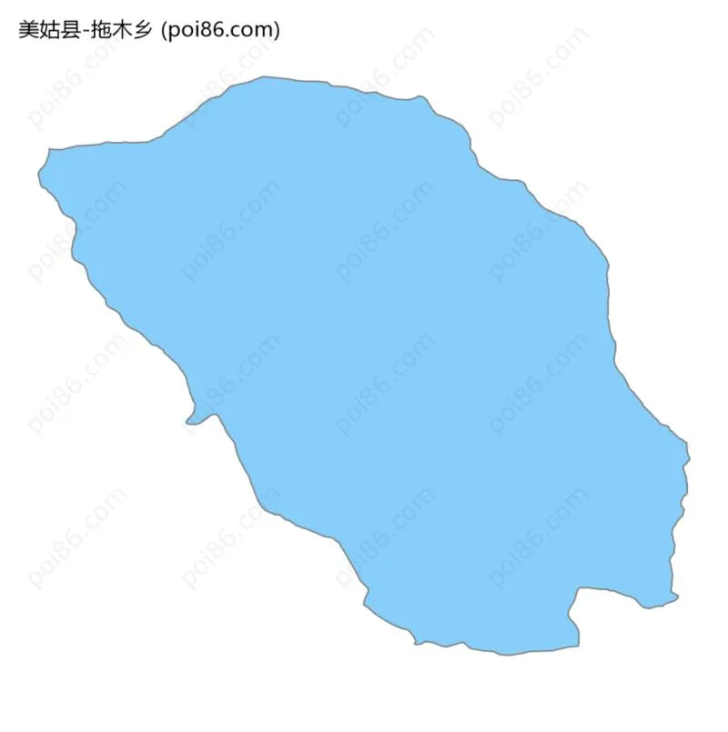 拖木乡边界地图
