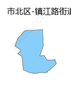 镇江路街道边界地图