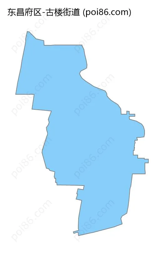 古楼街道边界地图