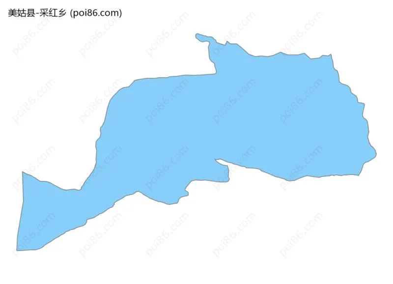 采红乡边界地图
