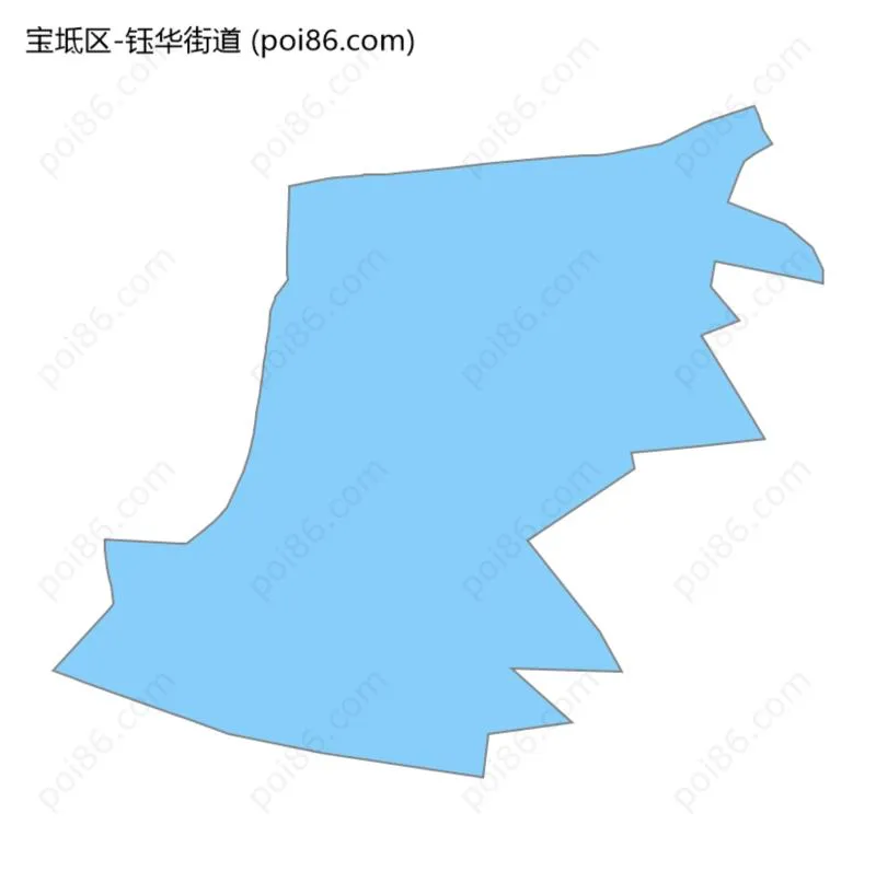 钰华街道边界地图