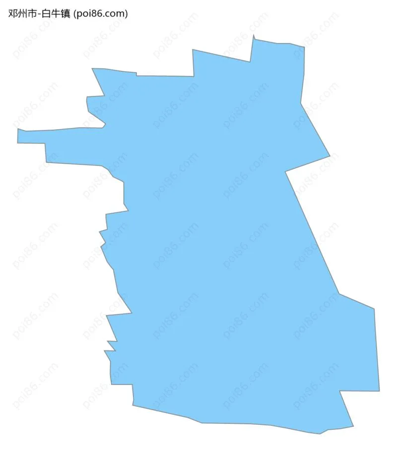 白牛镇边界地图