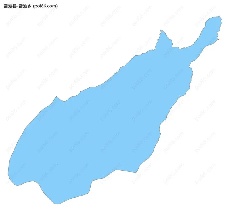 雷池乡边界地图