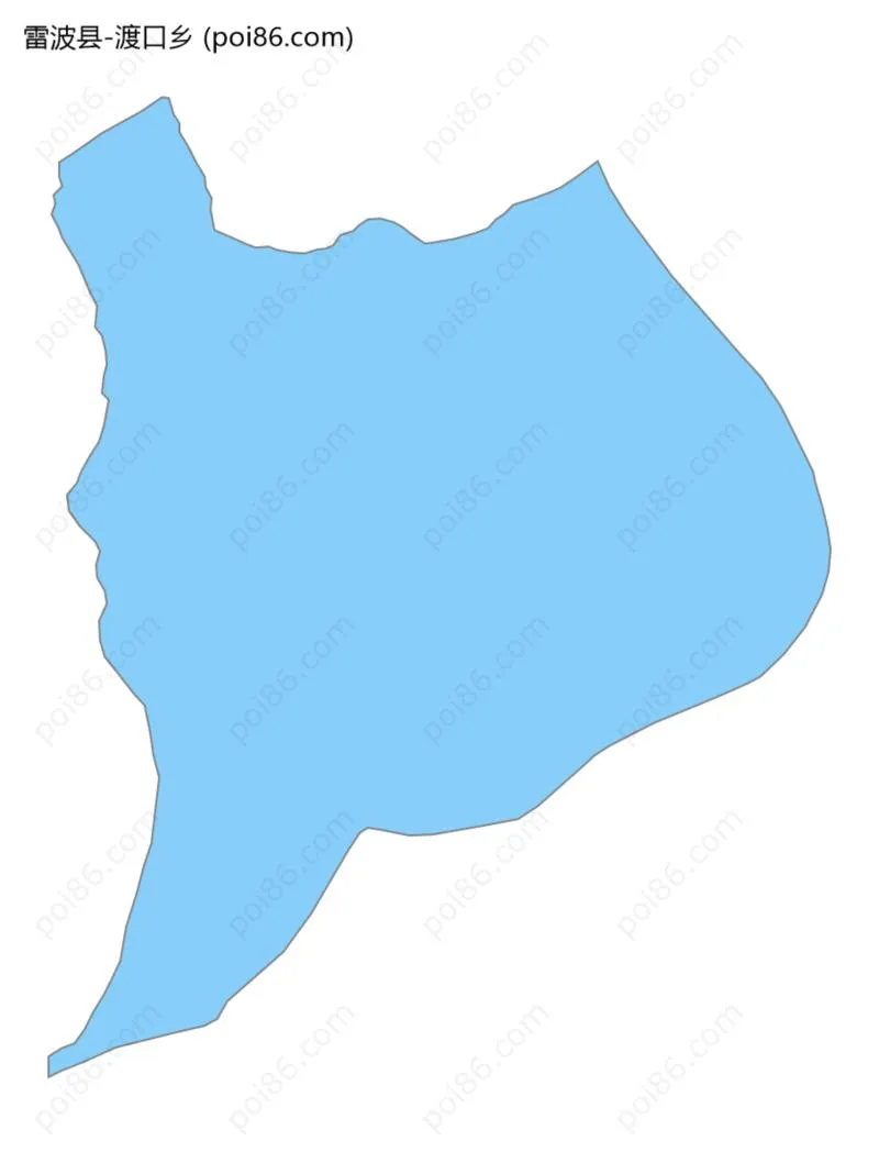 渡口乡边界地图