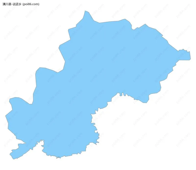 谈店乡边界地图