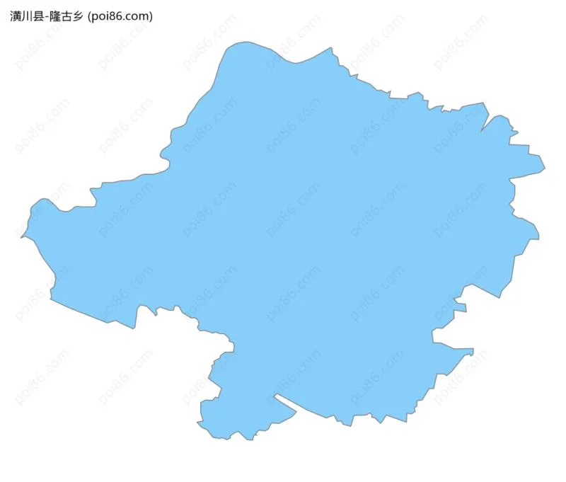 隆古乡边界地图