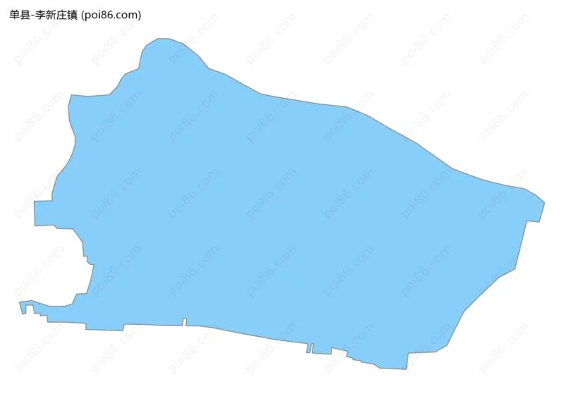 李新庄镇边界地图