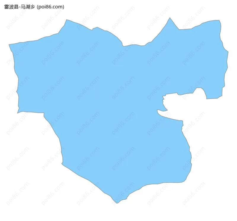 马湖乡边界地图