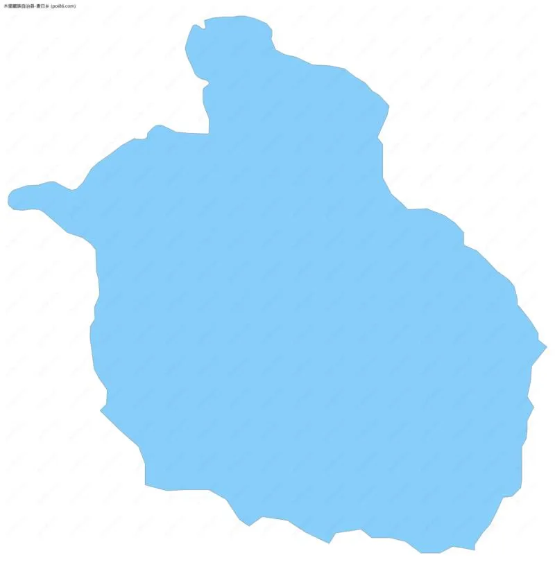 麦日乡边界地图