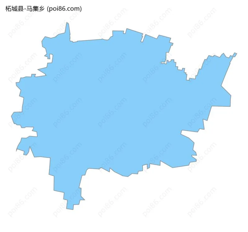 马集乡边界地图