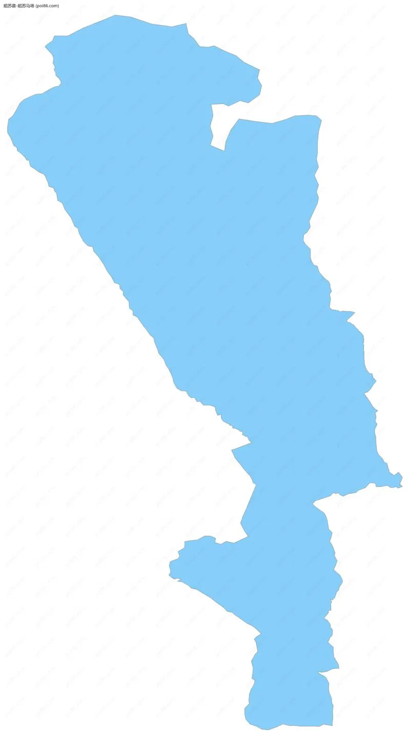 昭苏马场边界地图