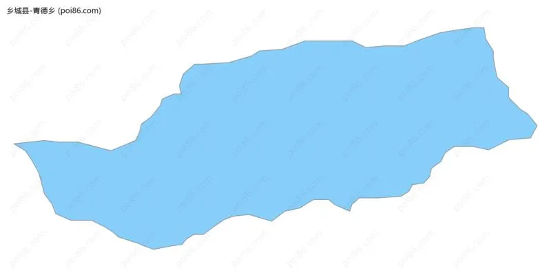 青德乡边界地图