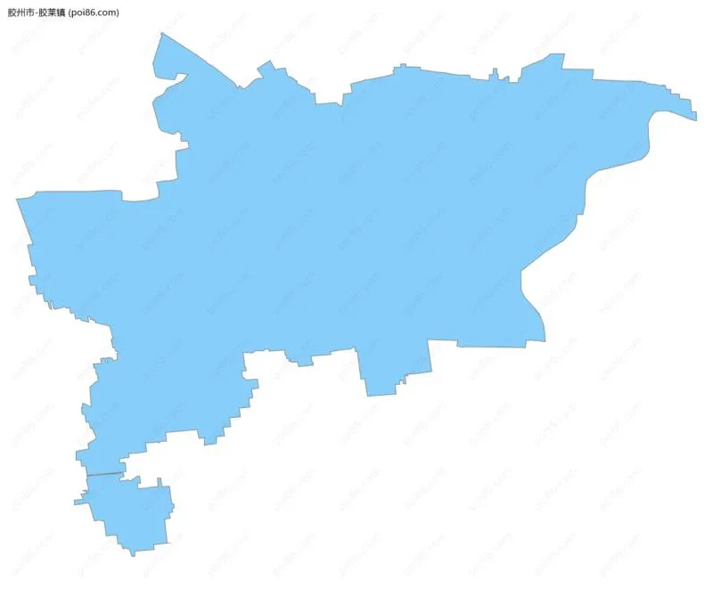 胶莱镇边界地图