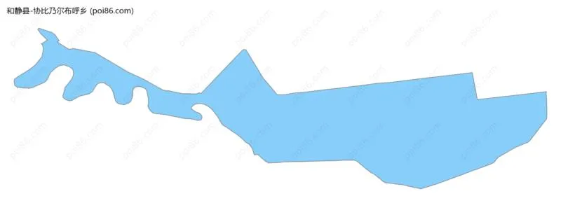 协比乃尔布呼乡边界地图