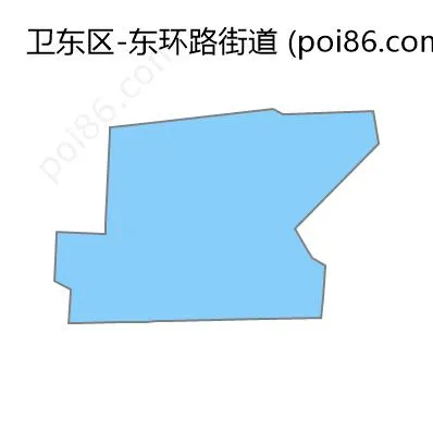 东环路街道边界地图