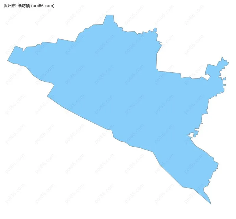 纸坊镇边界地图