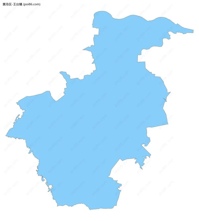 王台镇边界地图