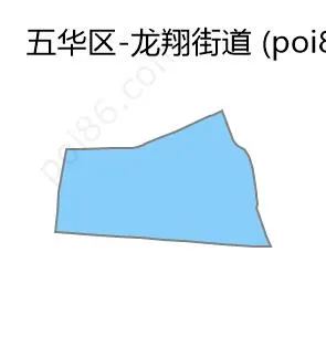 龙翔街道边界地图