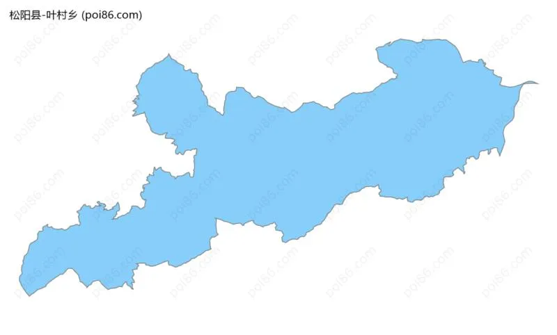 叶村乡边界地图