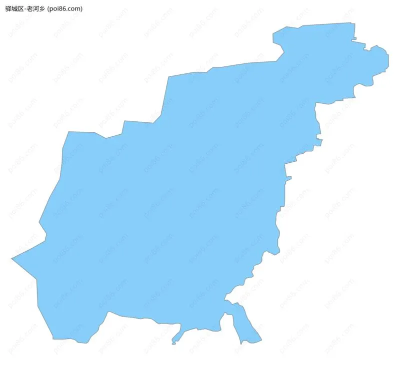 老河乡边界地图