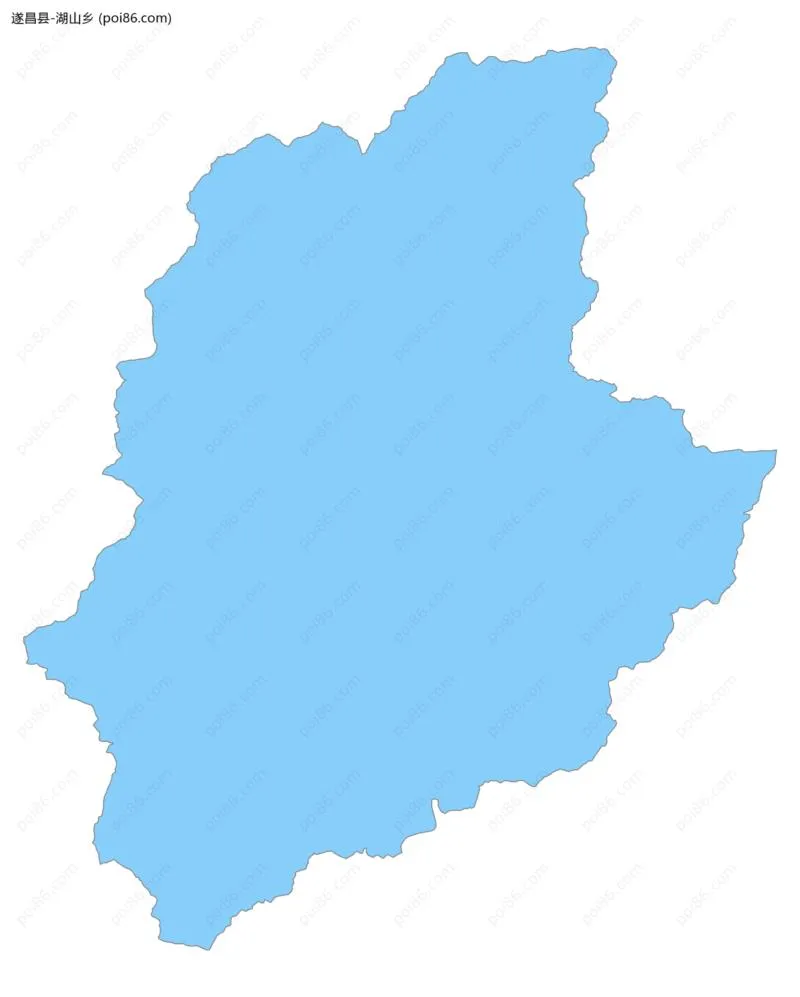 湖山乡边界地图