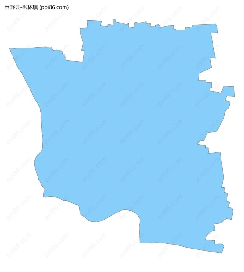 柳林镇边界地图