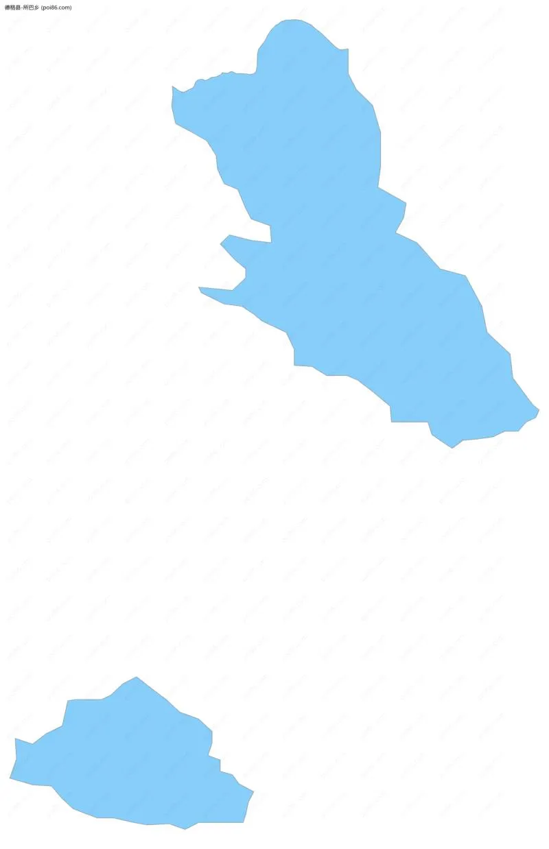 所巴乡边界地图