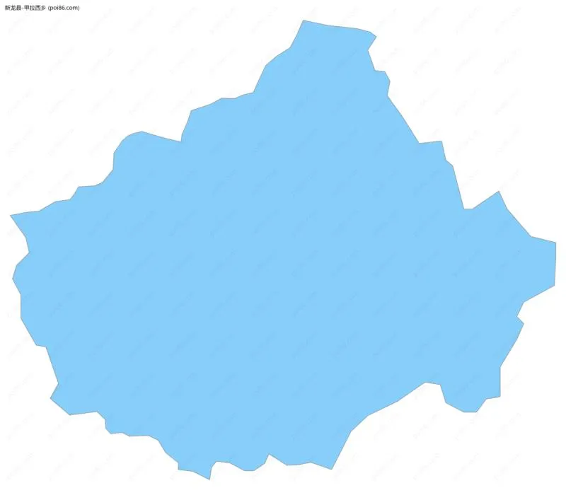 甲拉西乡边界地图