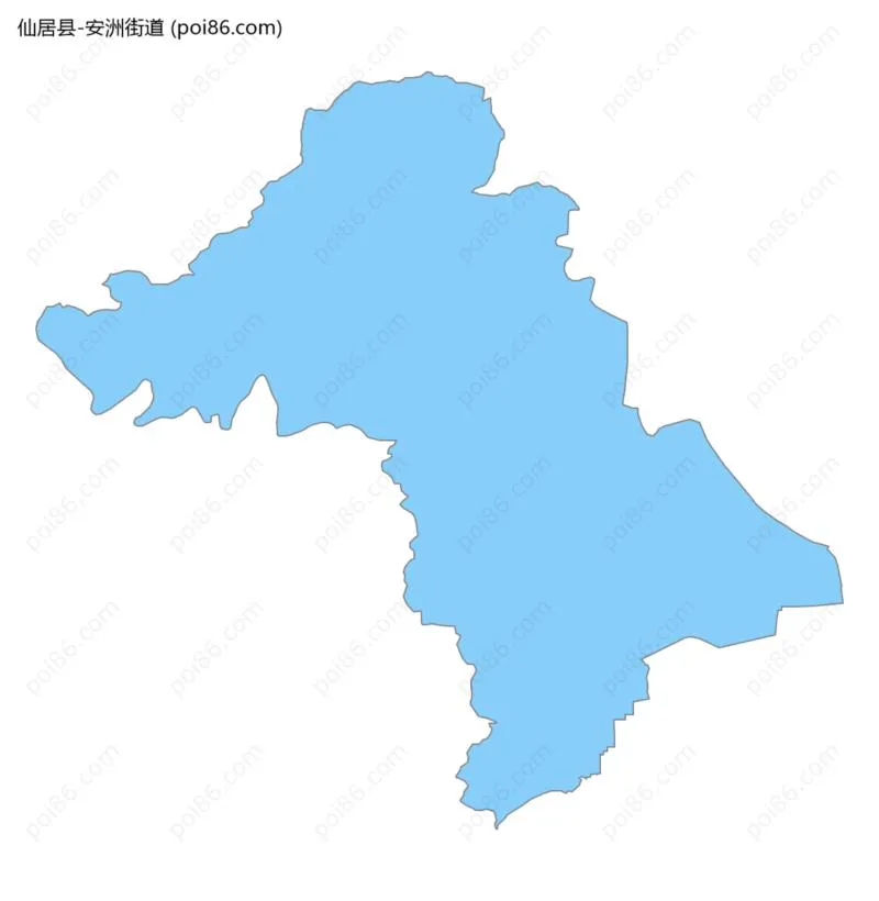 安洲街道边界地图