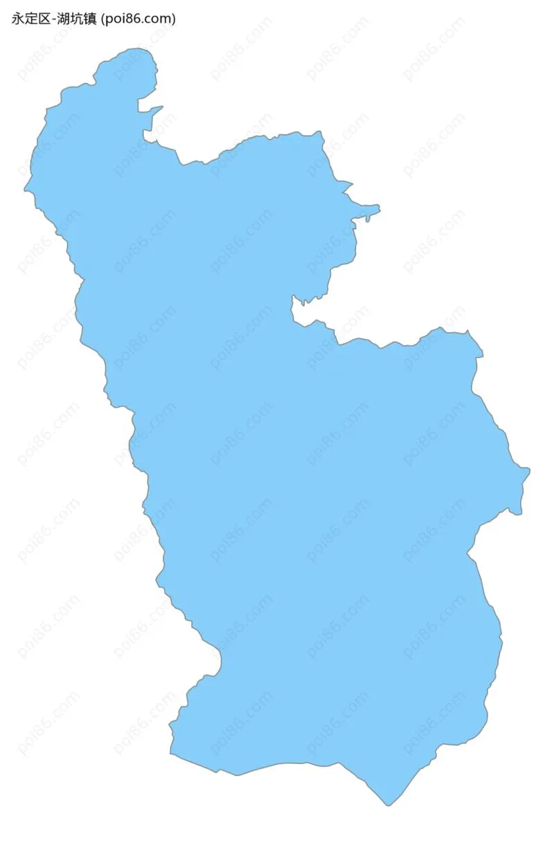 湖坑镇边界地图