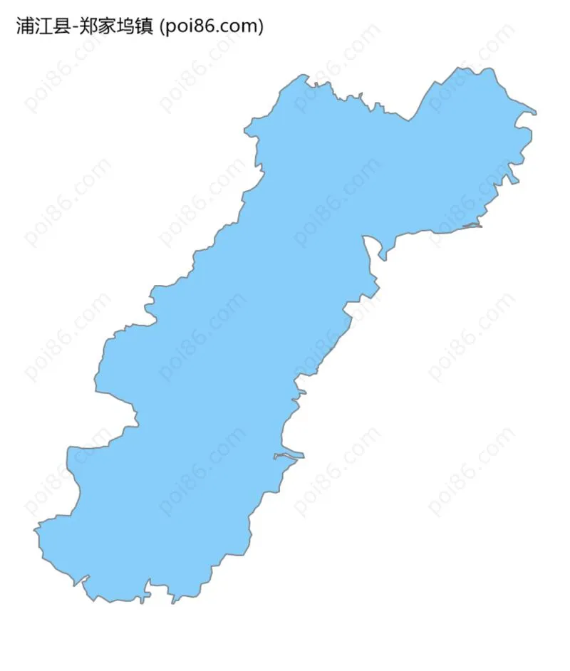 郑家坞镇边界地图