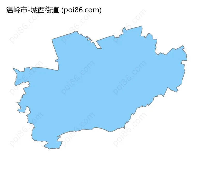 城西街道边界地图