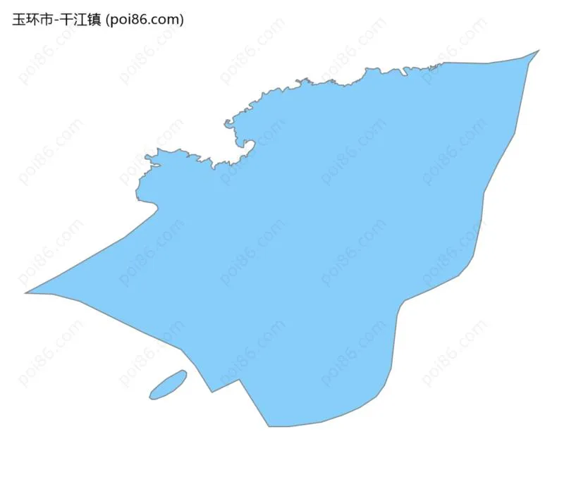 干江镇边界地图