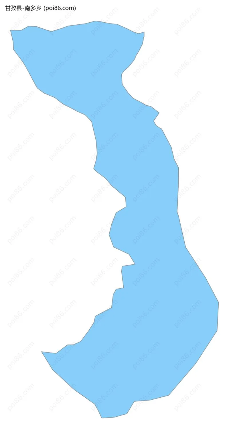 南多乡边界地图
