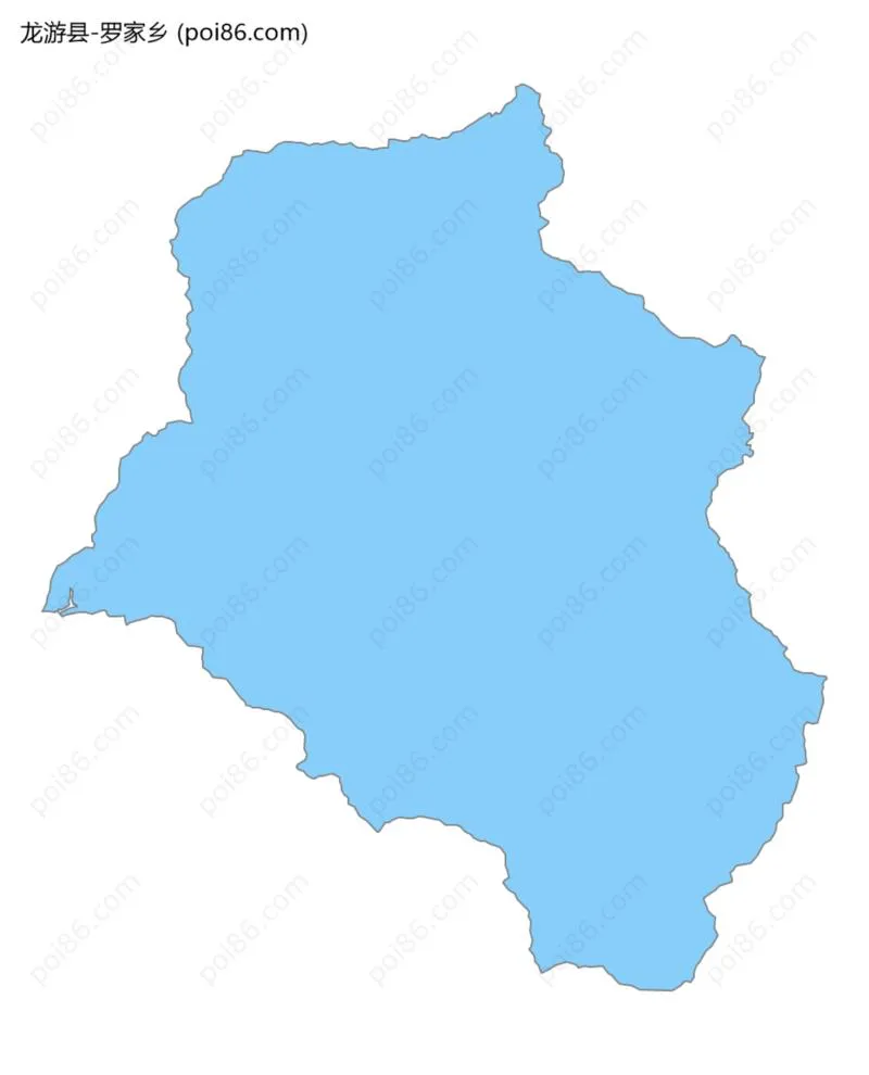 罗家乡边界地图