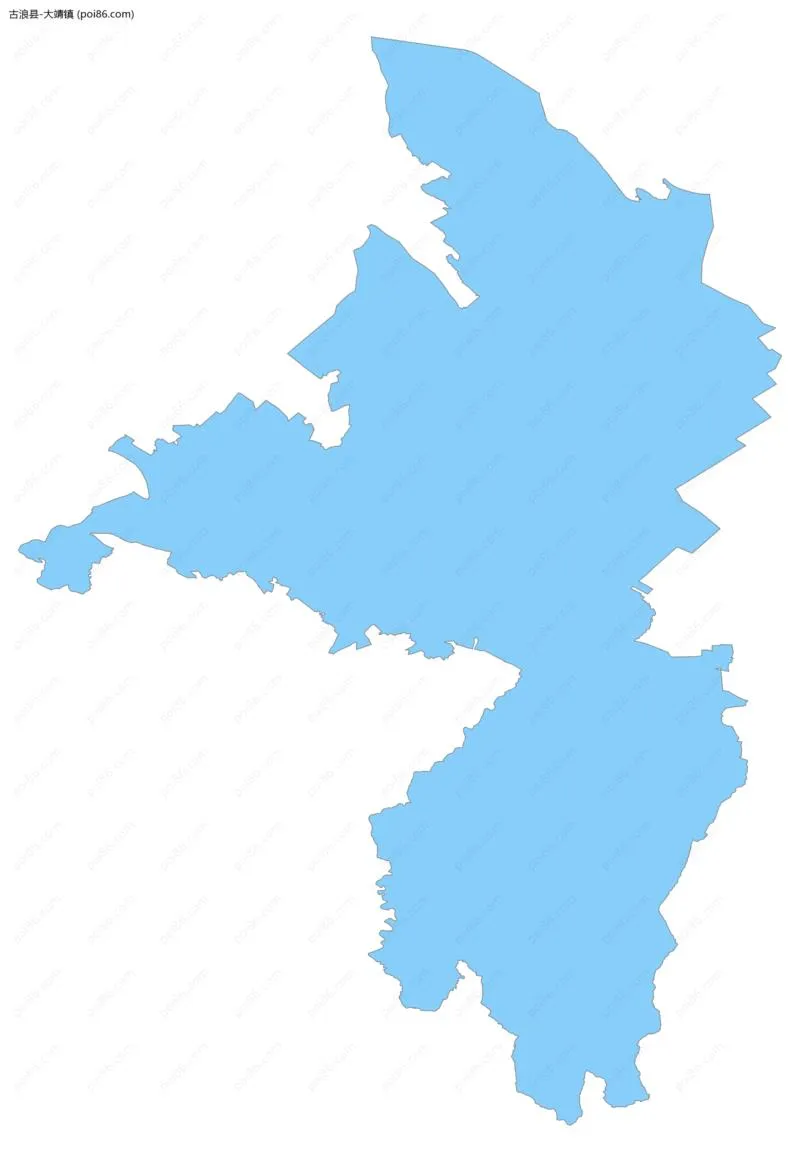 大靖镇边界地图