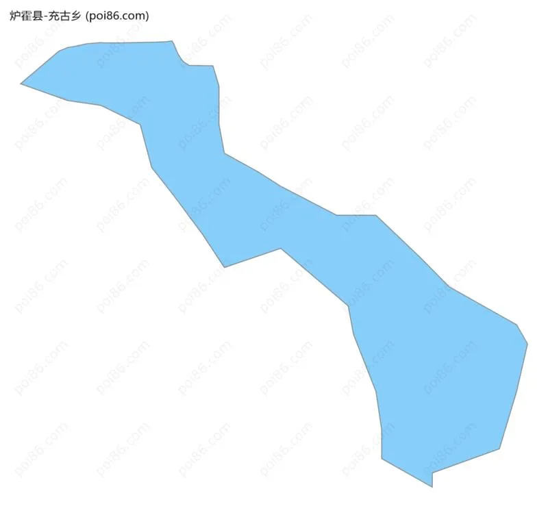 充古乡边界地图