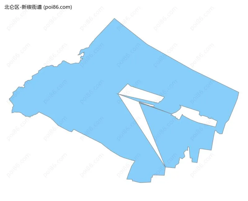 新碶街道边界地图