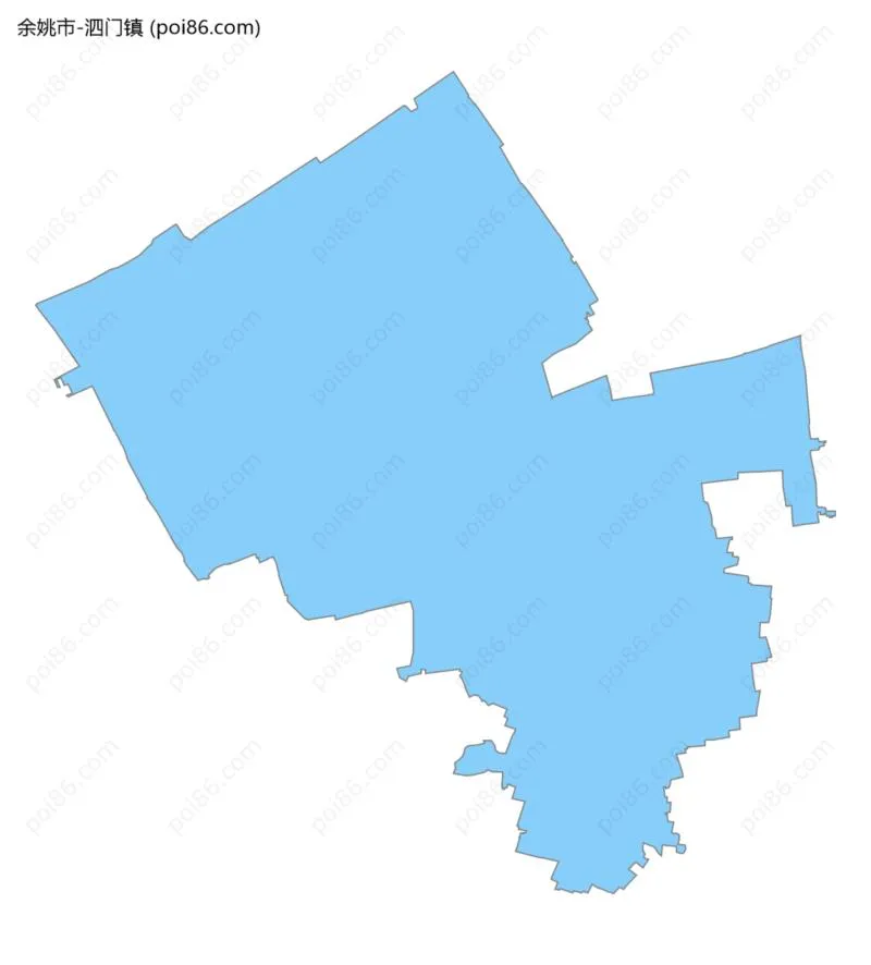 泗门镇边界地图