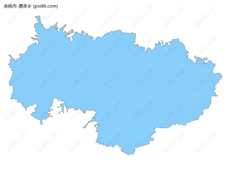 鹿亭乡边界地图