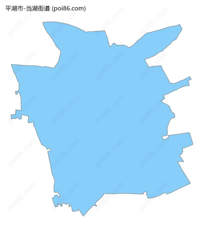 当湖街道边界地图