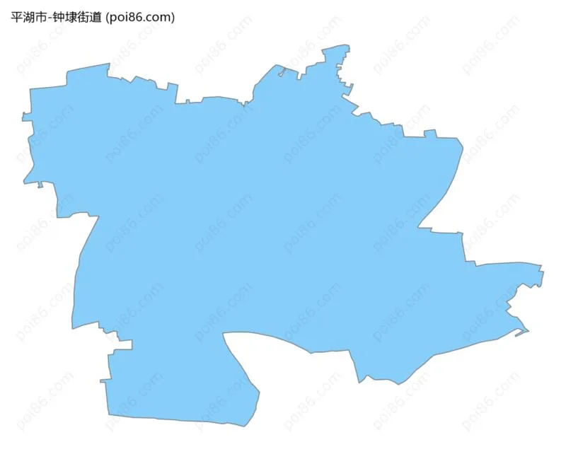 钟埭街道边界地图