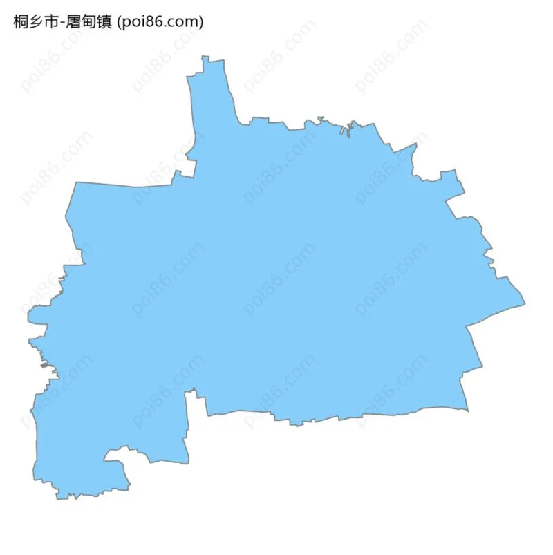 屠甸镇边界地图