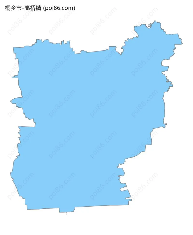 高桥镇边界地图