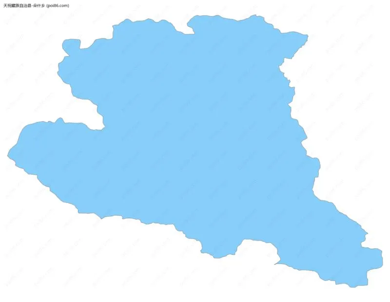 朵什乡边界地图